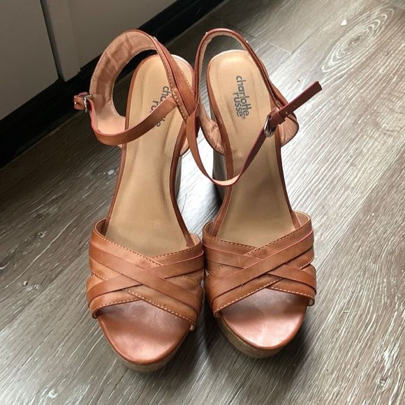 Charlotte Russe Shoes - Charlotte Russe Platform Wedges size 10  Preloved ❤️ Good condition